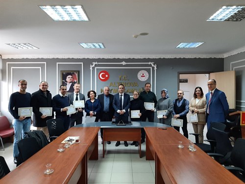 İlçe Tarım Müdürlüğü çalışanlarına başarı belgesi!..